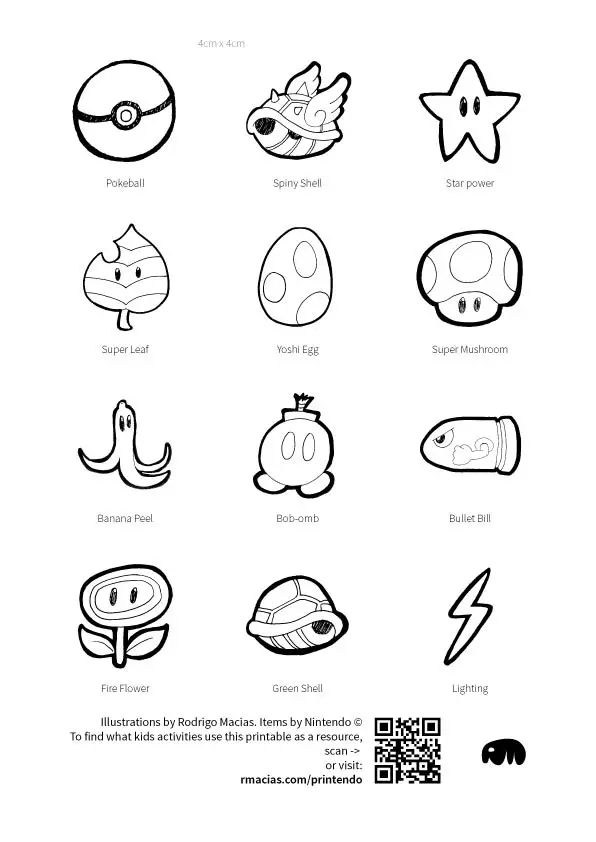 Free printable and DIY kids games ideas with items from popular Nintendo games like Mario Bros, Pokemon, Mario-Kart, Donkey Kong, etc. By Kids Activities Designer Rodrigo Macias