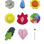 Pokémon Gym Badges - Handmade with Dough - Free Printable by Kids Activities Designer Rodrigo Macias