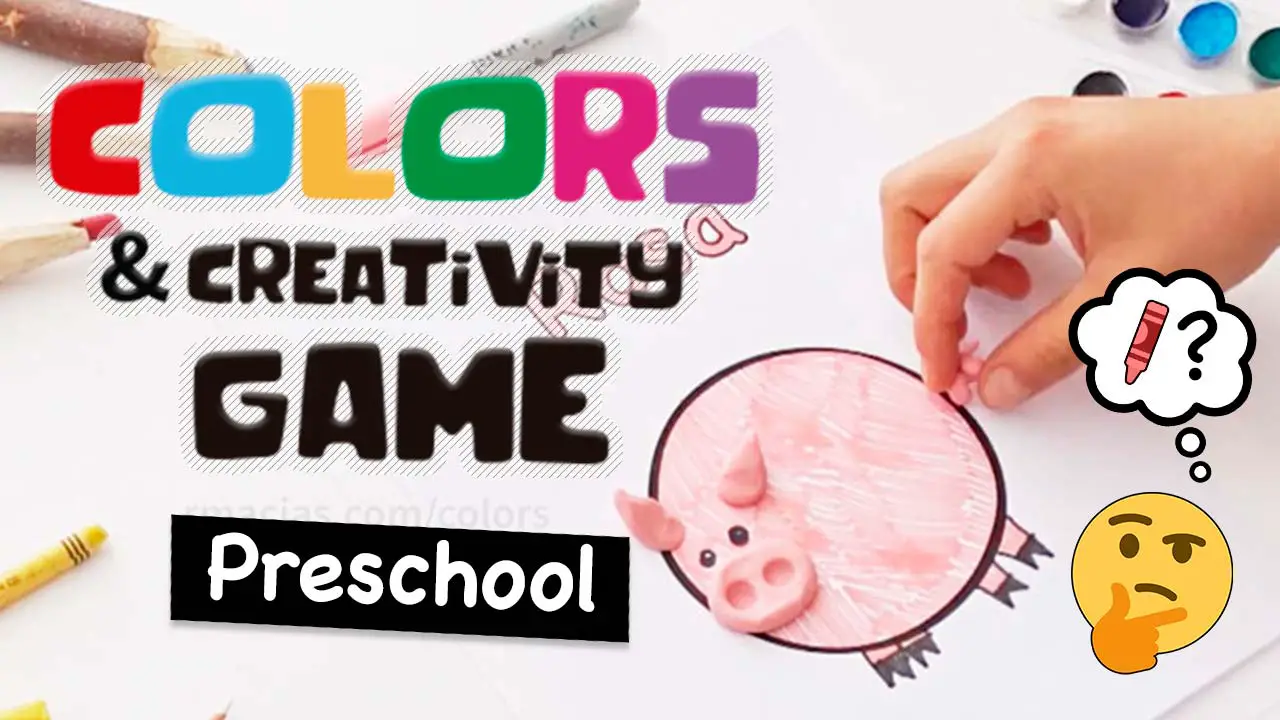 Colors and Creativity: A Preschool Game Idea to Practice Color Names in Any Language - Free printables of colour names in English, Spanish, French, German, Italian, Portuguese and a BLANK version to add more languages.