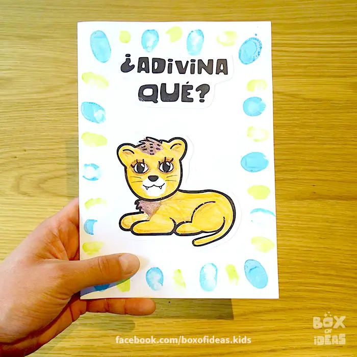 lion-illustrated-guess-what-bilingual-card-for-Inclusive-Modern-DIY-Fathers-Day-Gift-by-box-of-ideas