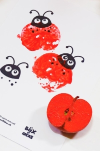 Apple Stamping Preschool Art Activity