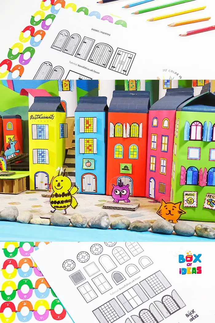 Doors and Window Printables a fun DIY kids craft toy made out of recycling 