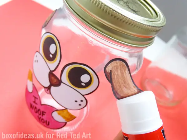 Making Dog and Cat Valentine's Treat Jar #valentines #dog #cat 