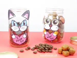 Dog & Cat Valentine’s Jar Printable