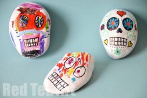 Day of the Dead: Stone Skulls by Red Ted Art