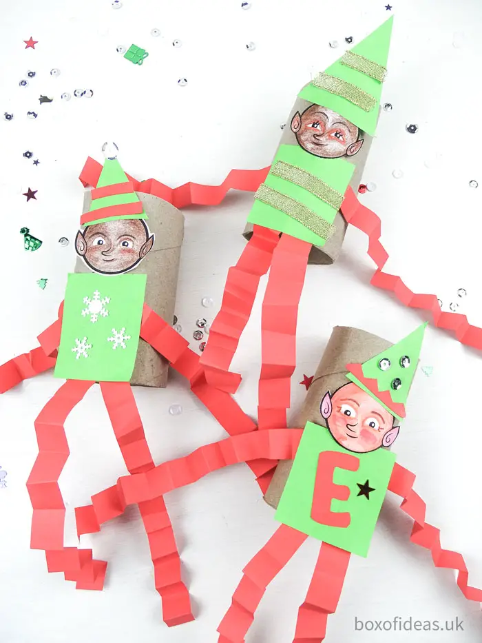 #Christmas DIY Elf on the Shelf toilet tube #craft for teachers of #preschool kids