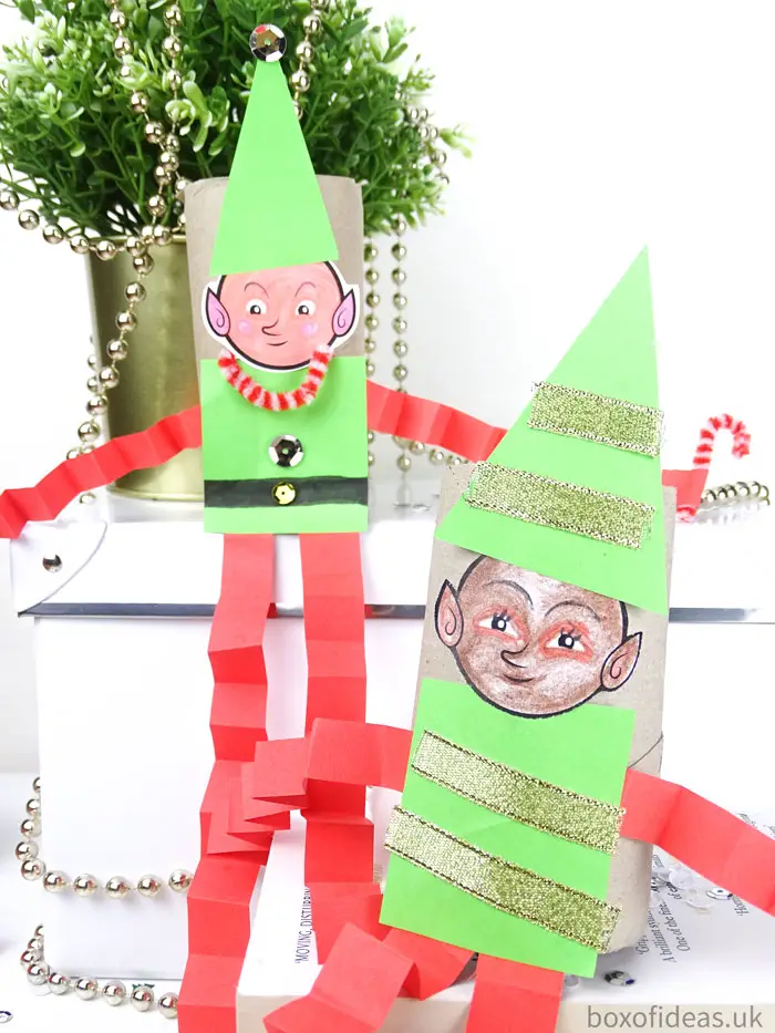 DIY #Christmas #Elf on the Shelf toilet tube craft for teachers of preschool kids