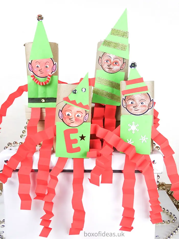 DIY #Christmas #Elf on the Shelf toilet tube craft for teachers of preschool kids