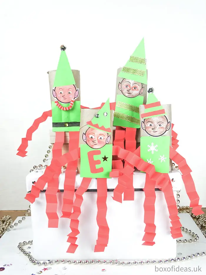 DIY #Christmas #Elf on the Shelf toilet tube craft for teachers of #preschool kids