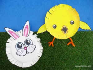 Easy Bunny Craft for Preschool and Baby Chick Craft for Kids