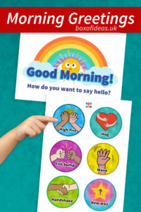 Morning Greeting Choices Signs for The Classroom